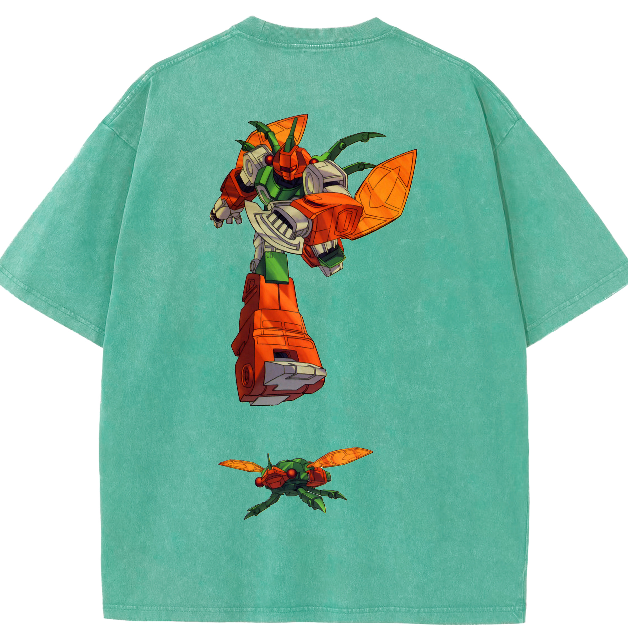 （画像用）  綿100% ヴィンテージ風 半袖Tシャツ（背面プリント）